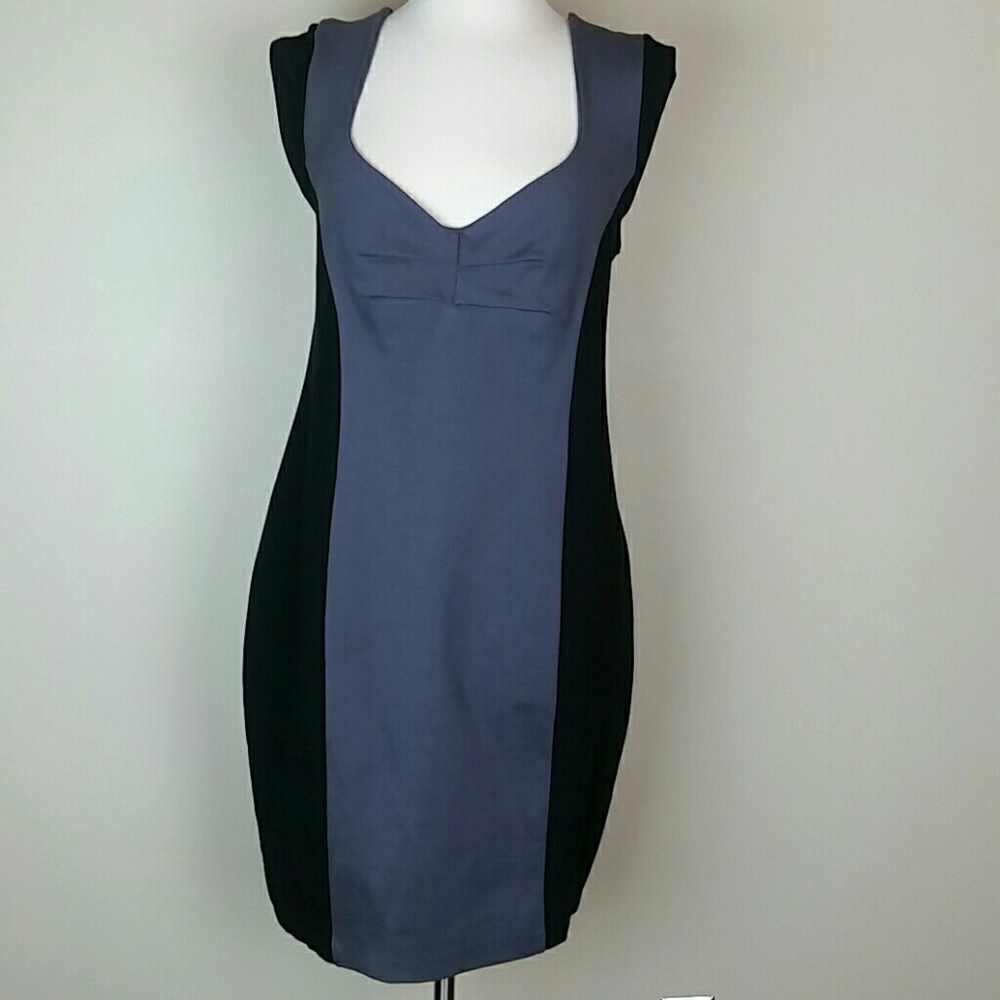 Torrid Black and Gray Midi Dress